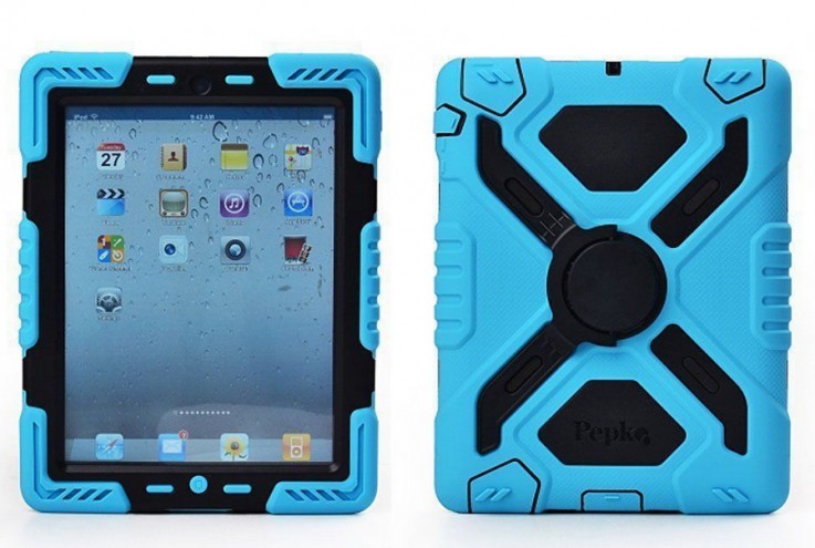 Pepkoo iPad mini 4 Case Blue and Black