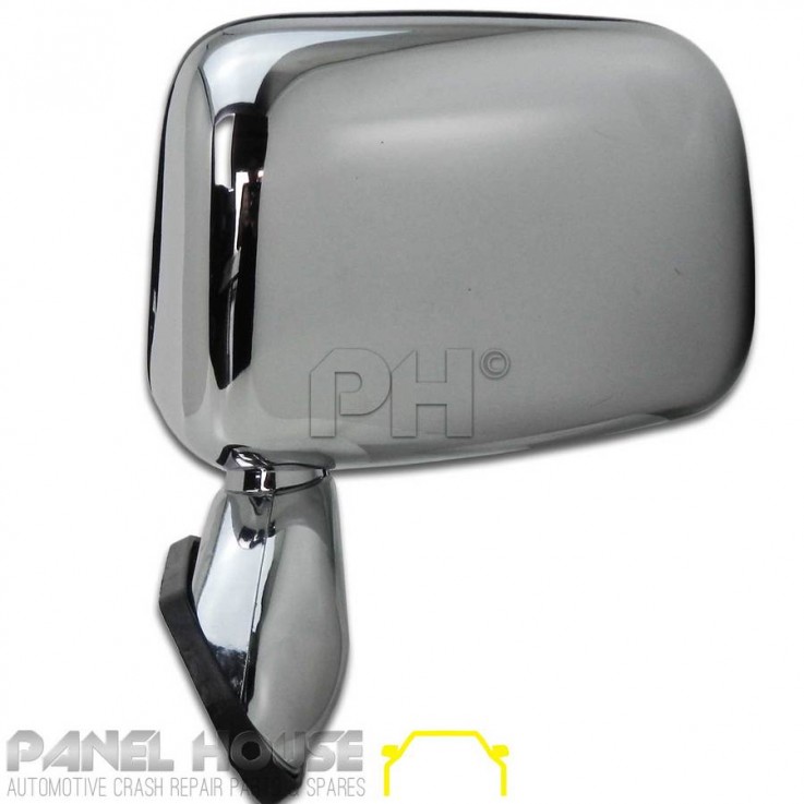 Chrome Door Mirror LEFT Skin Mount Door 