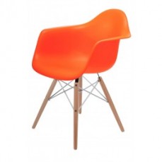 Replica Eames Arm Chair - Wood Legs with