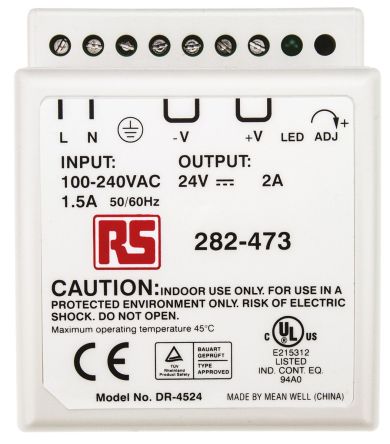 Switch Mode DIN Rail Panel Mount Power S