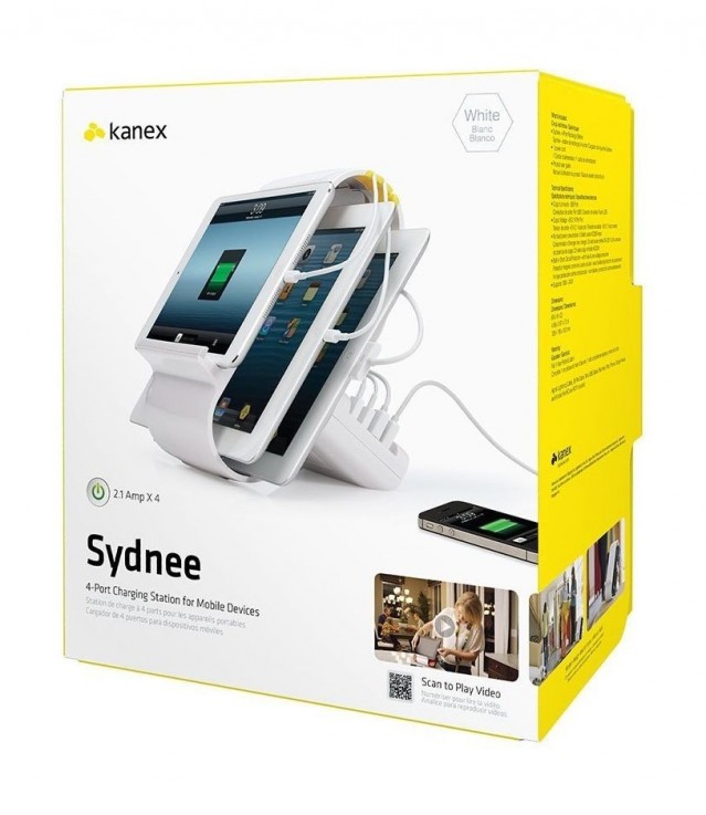 KANEX SYDNEE 4-PORT CHARGING STATION FOR