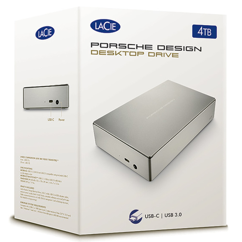 LACIE 4TB PORSCHE DESIGN USB 3.0 & USB-C