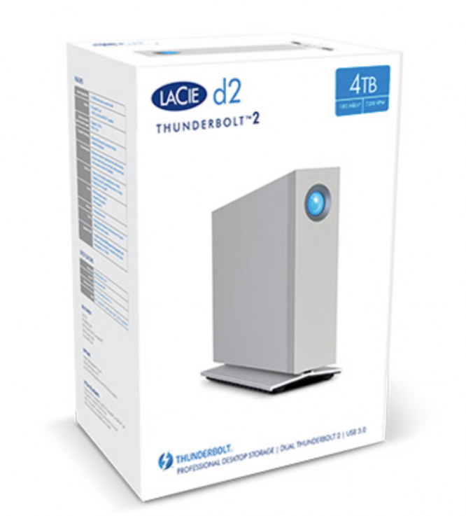 LACIE D2 THUNDERBOLT 2 4TB PROFESSIONAL 