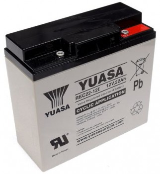 Yuasa REC22-12I 12V Lead Acid Battery, 2