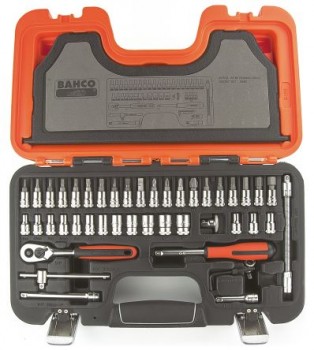 Bahco S-460, 46 Pieces Socket Set 1/4 in