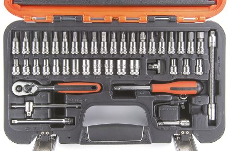 Bahco S-460, 46 Pieces Socket Set 1/4 in