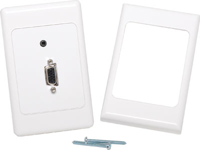 P5930 • VGA + 3.5mm Wallplate Dual Cover