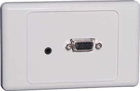 P5934 • VGA + 3.5mm audio Wallplate Dual