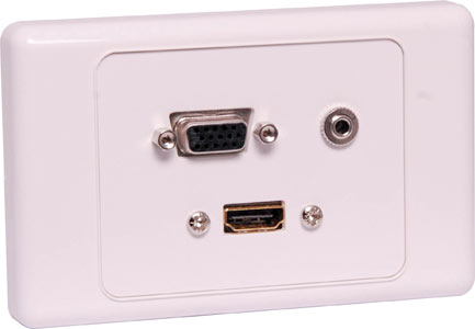 P5950 • HDMI VGA, 3.5mm, Wallplate Dual 