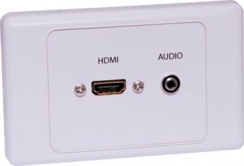 P5971 • HDMI 3.5mm Single Wallplate Dual