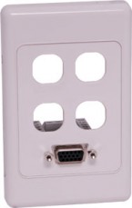 P5980 • VGA with 4 x Mech Wallplate Dual