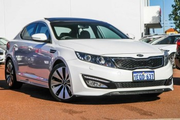 2013 Kia Optima Platinum Sedan (White)