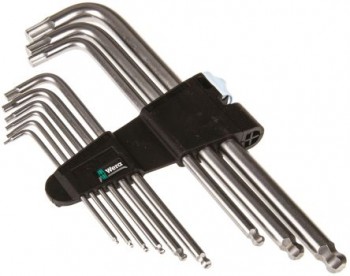 Wera L Shape Long Arm Hex Key Set 9 piec