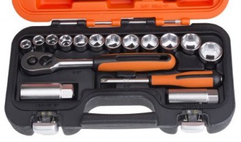 Bahco S-330, 34 Pieces Socket Set 1/4 in