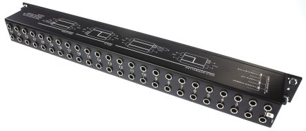 Jack Socket 48 Port Patch Panel, 1U Rack