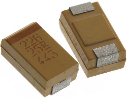 KEMET 22μF 25V dc Tantalum Capacitor MnO