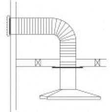 Abey 150mm Horizontal External Wall Rang