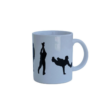 Mug - Black Silhouette Design