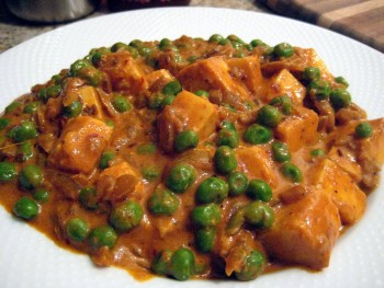 Matar paneer