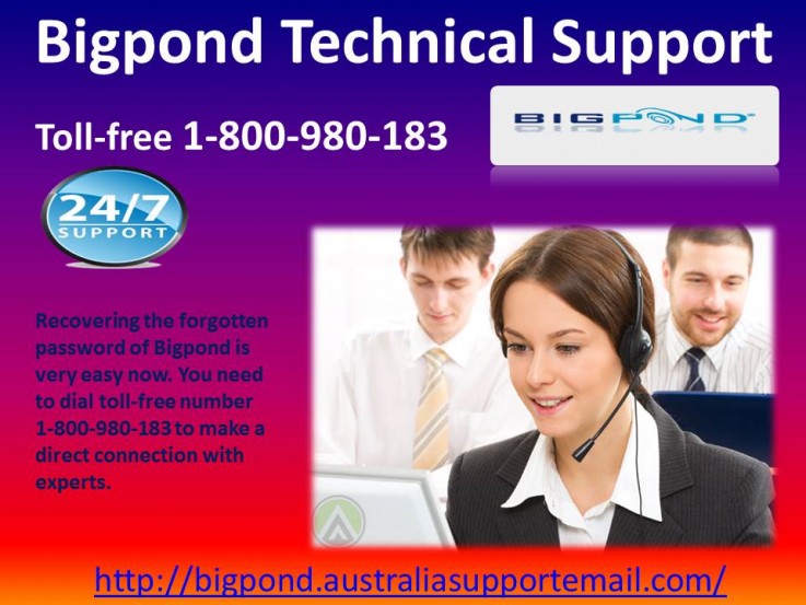 Bigpond Technical Support 1-800-980-183 