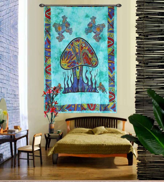 Shop Mushroom Printed Bohemian Wall Tape