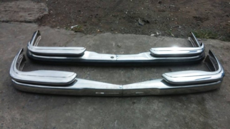 Mercedes W108/W109 Bumper in stainless steel 