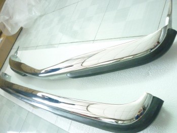 Mercedes W123 Sedan Bumper in stainless steel 