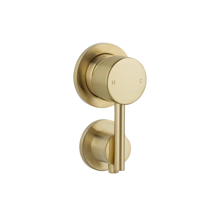 Elysian Shower Diverter – Brushed Brass