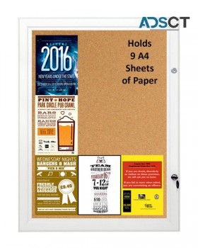 Aluminum lockable notice boards