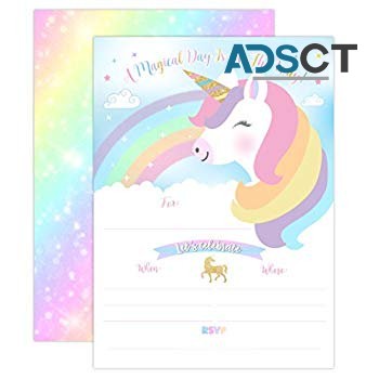 Get Unicorn Birthday Invitation Ideas From Motion Stamp