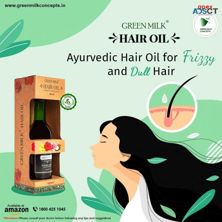 Green Milk Hair Oil - Ayurvedic Herbs