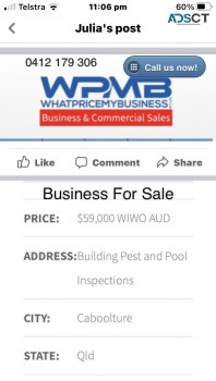 Building Pool & Pest Inspection Business