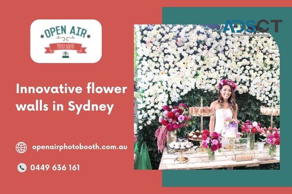 OPEN AIR PHOTO BOOTH - Your Favourite Flower Wall Hire Service in Sydney 