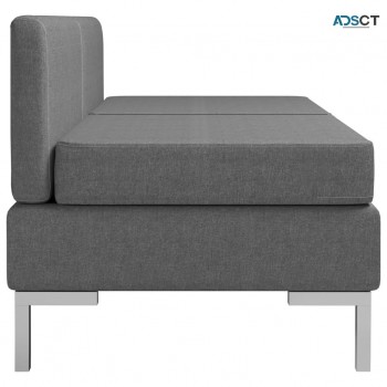 Sectional Middle Sofas 2 Pcs With Cushio