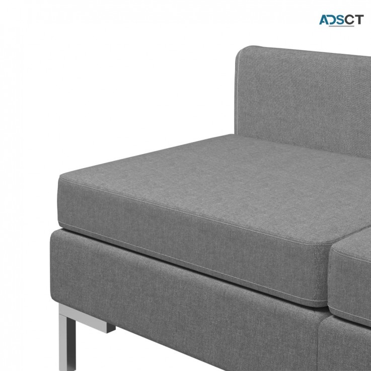 Sectional Middle Sofas 2 Pcs With Cushio