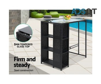 5 Piece Outdoor Bar Setting Furniture Wi