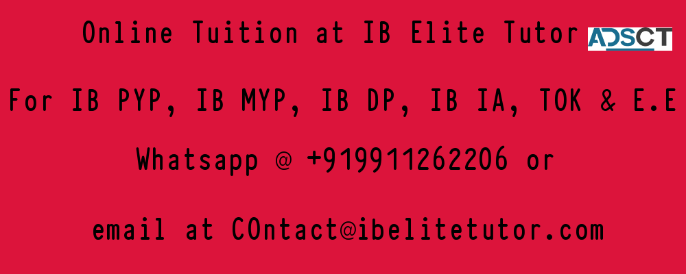 Get the Best IB Tutoring Online! Join IB Elite Tutor Today!