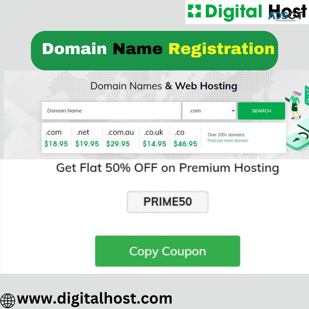 Simplify Web Presence: Buy Domain Name in Australia  with Digital Host