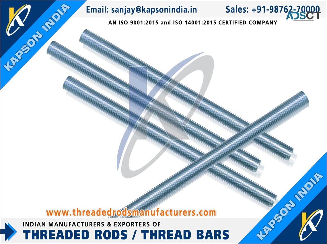 Threaded Rods & Bars, Hex Bolts, Hex Nuts Fasteners manufactures exporters