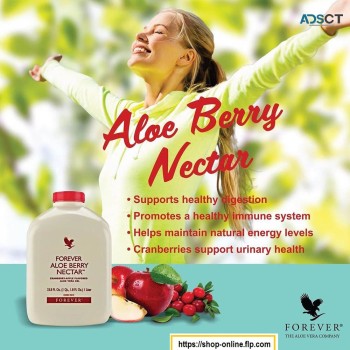 Aloe vera to drink with cranberry