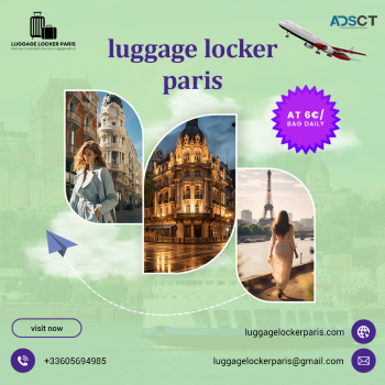 Book Luggage Locker Paris - Unlock Freed