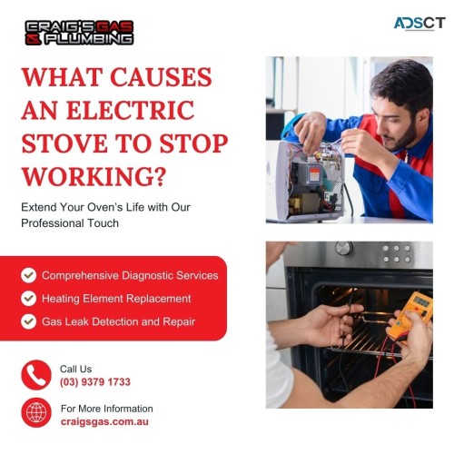 What causes an electric stove to stop working?