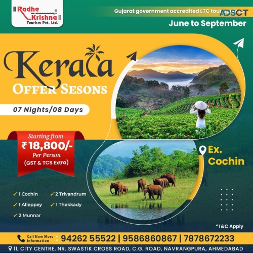 Get Exclusive Offers on Kerala Tour Packages