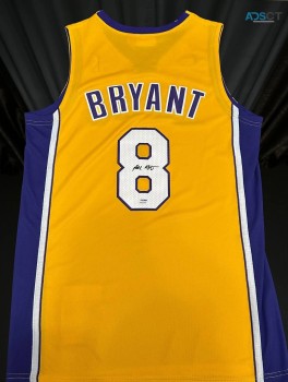 utographed Yellow Jersey Kobe Bryant Han