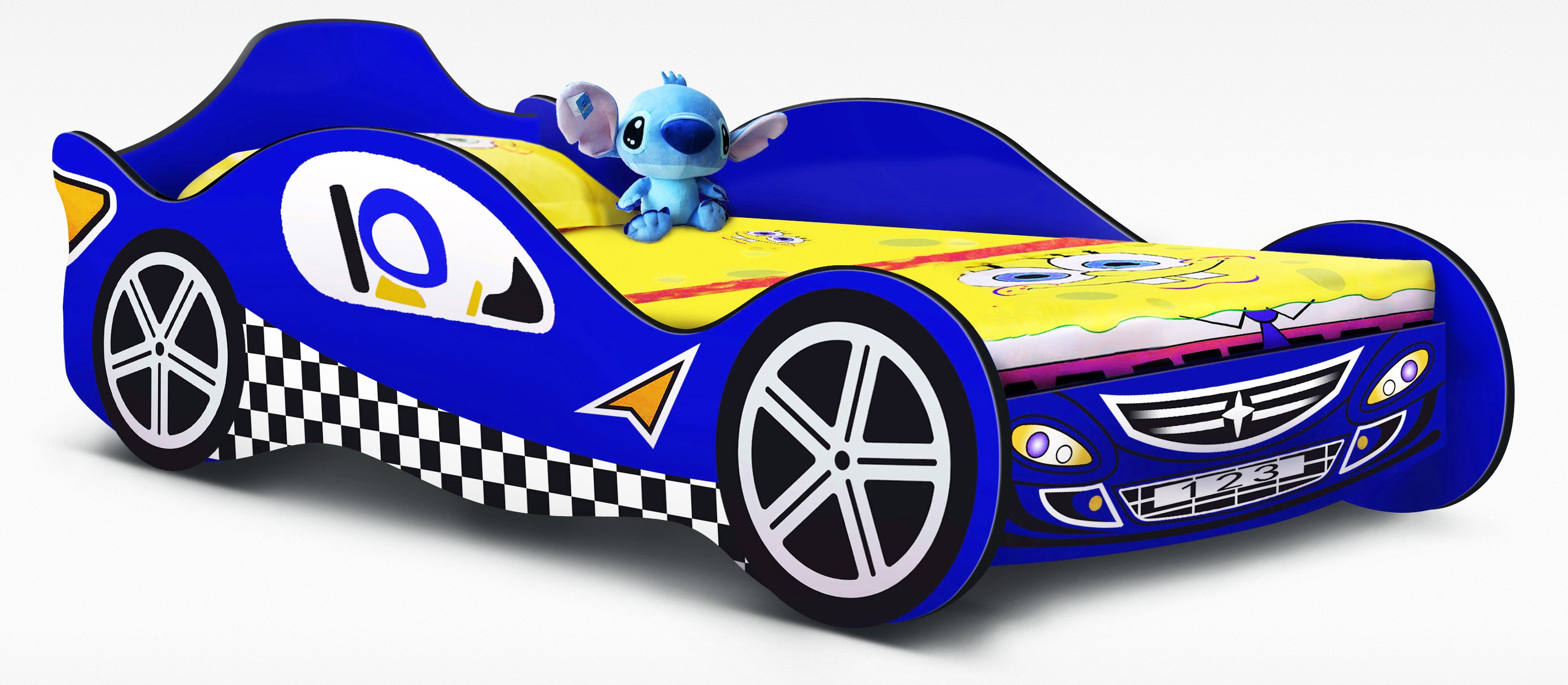 Blue Racing Car Bed Kids Race  Z2336