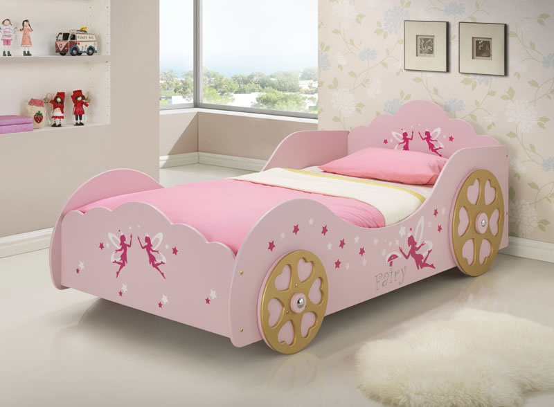 Pink Princess Car Bed Kids  Z2338