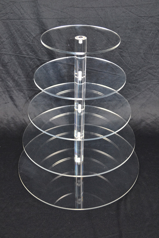 5 Tier Cupcake Stand 5mm Acrylic Wedding Display  Z2339