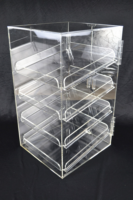 4 Tray 5mm Acrylic Bakery Muffin Donut Pastry Display Cabinet  Z2344