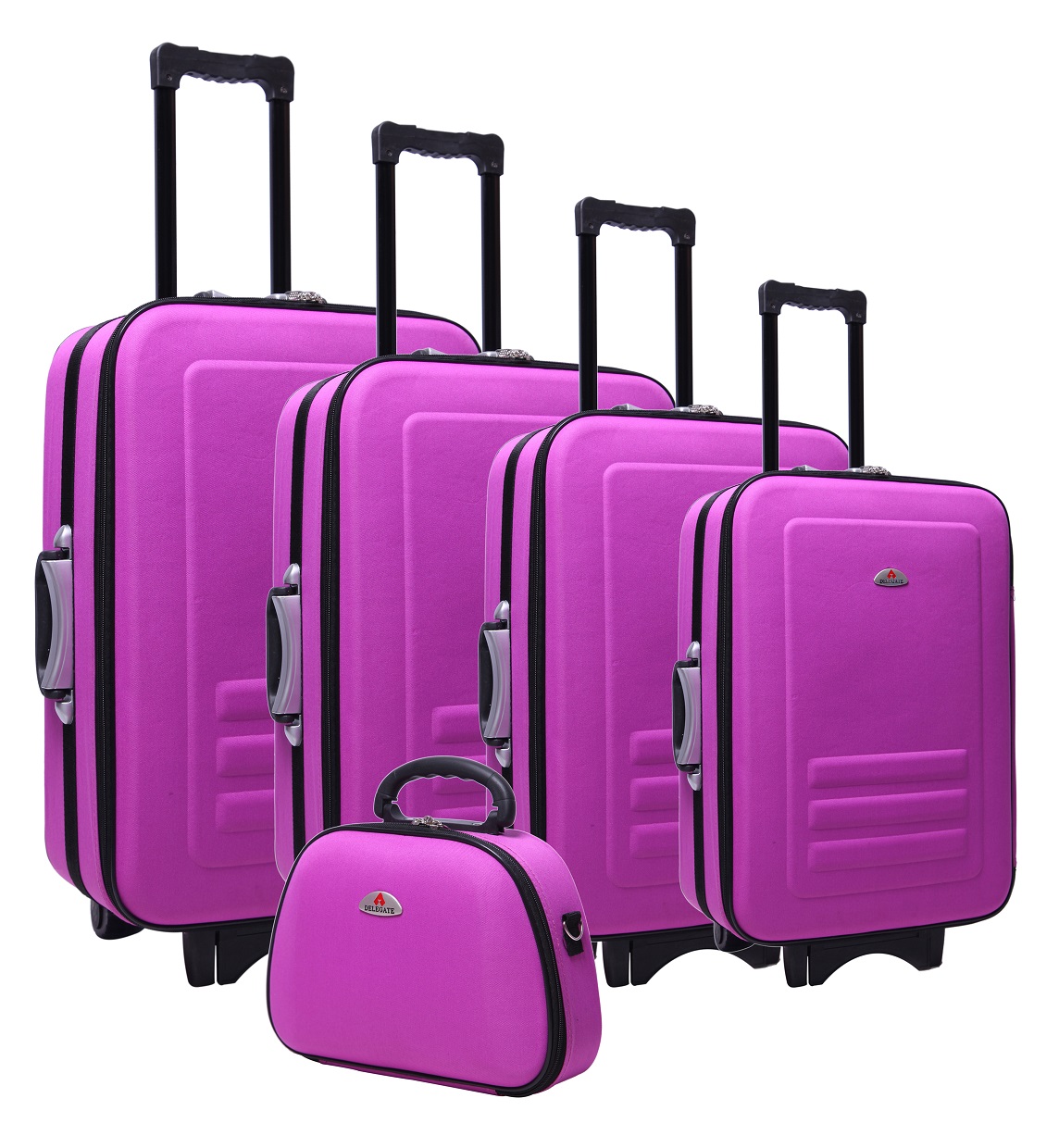 5pc Suitcase Trolley Travel Bag Luggage Set PURPLE  Z2409