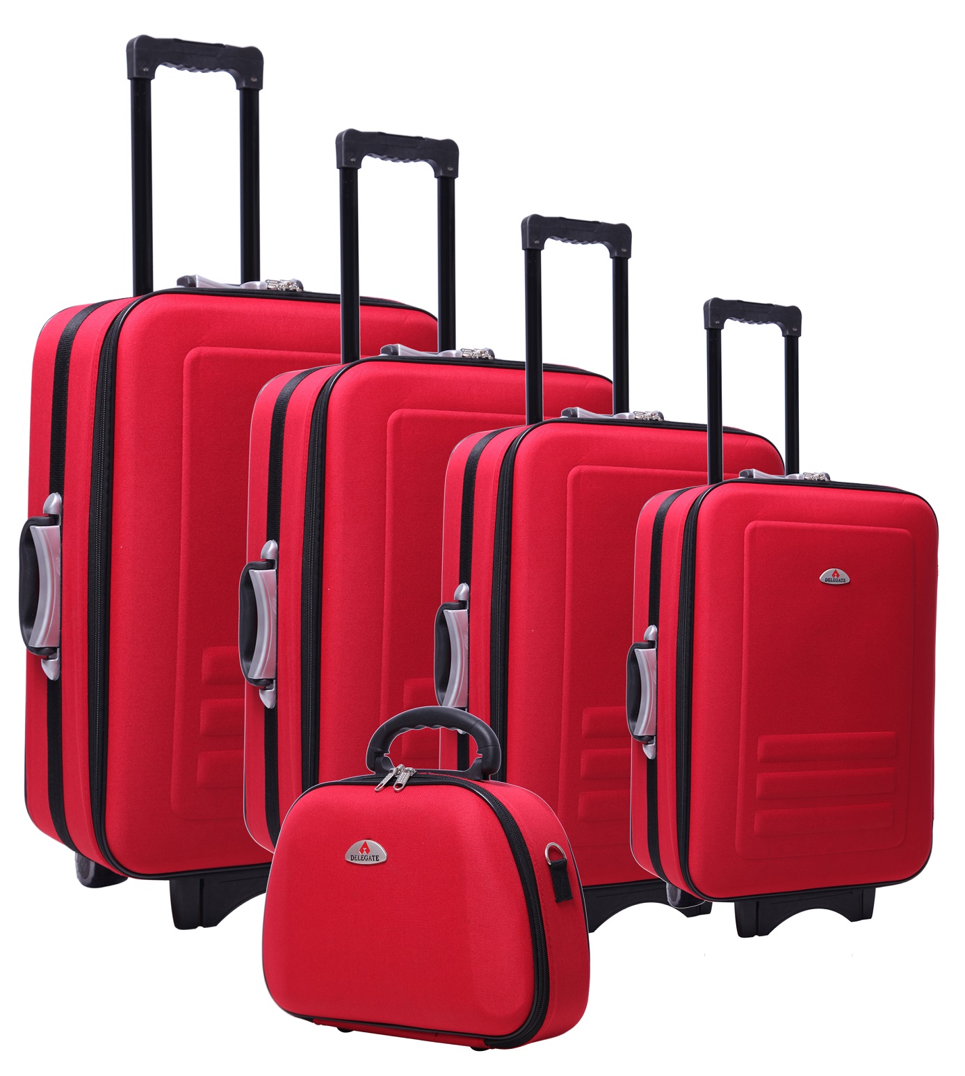 5pc Suitcase Trolley Travel Bag Luggage Set RED  Z2410